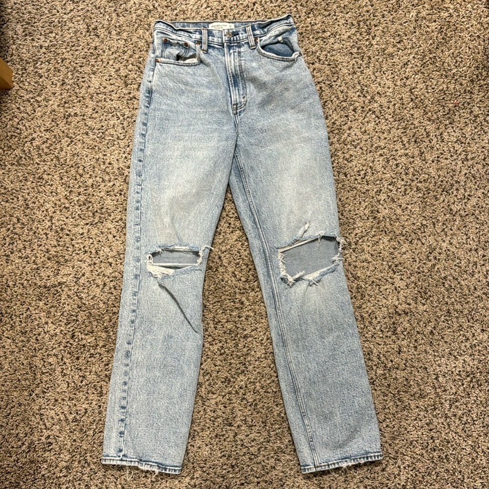 Abercrombie and Fitch 90’s straight ultra high-rise